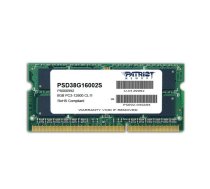 Patriot Memory 8GB PC3-12800 memory module 1 x 8 GB DDR3 1600 MHz | PSD38G16002S  | 815530013273 | PAMPATSOO0018