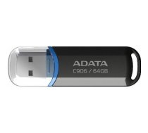 ADATA | USB Flash Drive | C906 | 64 GB | USB 2.0 | Black | AC906-64G-RBK | 4710273773353