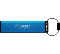 Pendrive Kingston IronKey Keypad 200, 64 GB (IKKP200C/64GB) | IKKP200C/64GB | 0740617336627