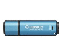Pendrive Kingston Kingston IronKey Vault Privacy 50 256 GB, USB stick (light blue/black, USB-A 3.2 Gen 1) | IKVP50/256GB  | 0740617329100