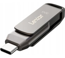 Pendrive Lexar Lexar | 2-in-1 Flash Drive | JumpDrive Dual Drive D400 | 32 GB | USB 3.1 | Grey | LJDD400032G-BNQNG  | 843367129058