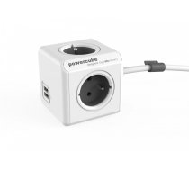 Allocacoc PowerCube USB Extended 1,5m 2402 Grey | ALACOZA2402GREY  | 8718444082217 | Extended USB 1,5M GREY 2402 GY