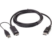 Aten Aten 2L-7D02HDP True 4K 1.8M HDMI to DisplayPort Cable | 2L-7D02HDP  | 4710469342141