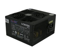 LC-POWER PSU 550W LC6550 V2.3 80+ Bronze 120mm 4 x SATA 4 x PATA 1x PCIe BLACK Active PFC | KZLCPZ500000002  | 4260070120589 | LC6550 V 2.3