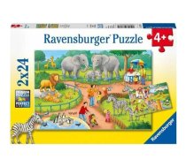 Ravensburger Puzzle 2x24 w zoo | 405519 | 4005556078134
