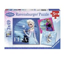 Ravensburger Puzzle 3x49 Elsa Anna & Olaf - 092697 | 092697  | 4005556092697