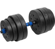 REBEL ACTIVE Adjustable bituminous dumbbell with connector 1x20kg | RBA-2302-1 | 5901890112727 | SIFRELHAN0021