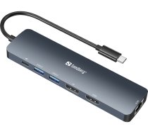 Sandberg 136-43 USB-C 8K Display Dock | T-MLX54806  | 5705730136436