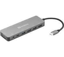 Sandberg 136-45 USB-C 13-in-1 Travel Dock | T-MLX54074  | 5705730136450
