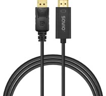 Savio Kabel Display Port do HDMI 1,5m, CL-183 | SAVKABELCL-183 | 5901986048985