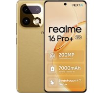Realme 16 Pro+ 5G 17,27 cm (6.8") Dual SIM Android 16 USB Type-C 12 GB 512 GB 7000 mAh Gold | TKORALSZA0173 | 6941764482906 | TKORALSZA0173