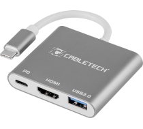 /replikator Cabletech Złącze  Cabletech Wtyk C - Gniazda Usb 3.0 Hdmi 2.0 C | C18-1 | KOM0952  | 5901890039147