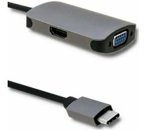 /replikator Qoltec USB-C - HDMI - VGA   (50380) | 50380/5615461  | 5901878503806