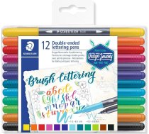 Staedtler  pędzelkowe do brush letteringu Staedtler 12  | 3004 TB12