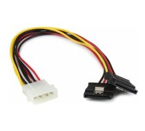 StarTech Molex - SATA x2, 0.3m, Wielo (PYO2LP4LSATA) | PYO2LP4LSATA | 0065030848923