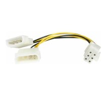 StarTech Molex x2 - PCIe 6-pin, 0.15m, (LP4PCIEXADAP) | LP4PCIEXADAP | 0065030811194