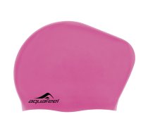 Swimming cap silicone AQUAFEEL 30404 43 pink long hair | 645FA3040402  | 4008339602175 | 30404