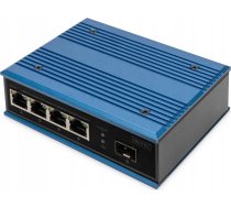 Switch Digitus Digitus 4-portowy  sieciowy Fast Ethernet PoE, , niezarządzany, 1 łącze SFP | DN-651131  | 4016032485483