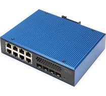 Switch Digitus DIGITUS Ind. 8+4SFP+Port L3 managed Gigabit Ethernet Switch 8 x GE RJ45 + 4 SFP+ Port | DN-651160  | 4016032490241