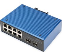 Switch Digitus DIGITUS Industrial 8+2-Port Fast Ethernet Switch 8 Port FE RJ45 2 GE SFP Ports | DN-651146  | 4016032490265