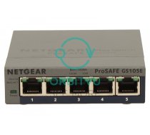 NETGEAR GS105E-200PES network switch Managed L2/L3 Gigabit Ethernet (10/100/1000) Grey | GS105E-200PES  | 606449101522 | KILNGESWI0003