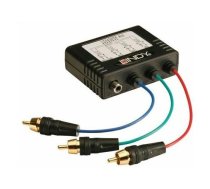 System przekazu sygnału AV Lindy , konwerter Component 3 x RCA + Coaxial 1 x RCA - RJ-45 (32525) | 32525  | 4002888325257