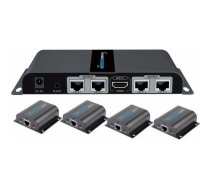 System przekazu sygnału AV Techly Extender Splitter HDMI 1x4 1080p60Hz po Skrętce Cat6 do 40m (IDATA EX-HL41TY) | IDATA-EX-HL41TY  | 8054529028191