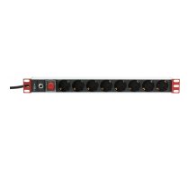 Techly  zasilająca PDU 19" 1U 8x Schuko 3m (I-CASE STRIP-61UDIT) | 106893  | 8051128106893