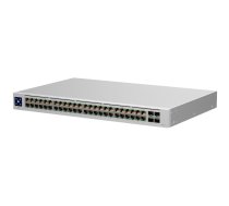 UBIQUITI Ubiquiti USW-48 48-port, Layer 2 switch, 48 x GbE ports, 4 x 1G SFP ports, Fanless, silent cooling, ESD/EMP protection, 1.3" touchscreen LCM display, Rackmount (Kit included) | USW-48-EU  | 810010072498