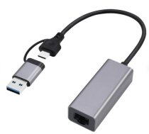 Karta sieciowa Gembird USB-C + USB 3.1 adapter (A-USB3AC-LAN2G-01) | A-USB3AC-LAN2G-01 | 8716309130424