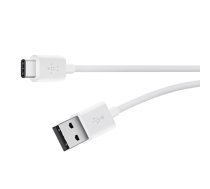 Belkin USB-A to USB-C Cable 3m White | AKBLKTUUSBC3MWH  | 745883788538 | CAB001bt3MWH
