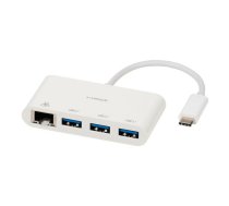 Vivanco adapteris USB-C - LAN + hub 3 portu (45388) | 45388  | 4008928453881 | 127115