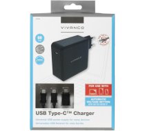 Vivanco USB-C lādētājs + is 60W (34316) | 34316  | 4008928343168 | 4008928343168