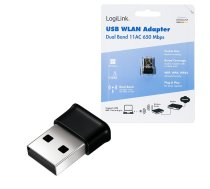 LogiLink Wireless USB WLAN adapter, 11ac, 650 Mbit | WL0252 | 4052792078428 | AILLIA000WL0252