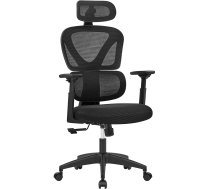 Ergonomisks biroja krēsls Songmics OBN064B01 Melns auduma