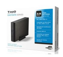 Ārējā kaste TooQ TQE-3520B HD 3.5" IDE / SATA III USB 2.0 Melns
