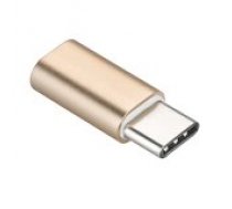 Charger Adapter/ Micro USB - Type-C gold