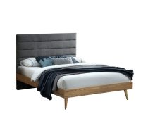 Bed ROMAN with mattress HARMONY DELUX 160x200cm, grey