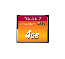 TRANSCEND MEMORY COMPACT FLASH 4GB/SLC TS4GCF133