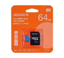 ADATA 64GB, microSDHC, Class 10 UHS-I