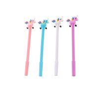 Unicorn Ballpoint Pen Black Cap Refill Mix White Pink 0.5mm