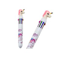 Multicolor Unicorn Automatic Pen 10 White