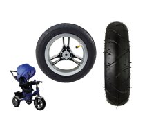 Plastic wheel with rubber tire (inflatable) PRO600 rear