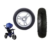 Plastic wheel with rubber tire (inflatable) PRO600 front