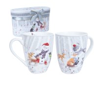 Mugs MIA SNOW H10,5cm 340ml, 2pcs in a gift box