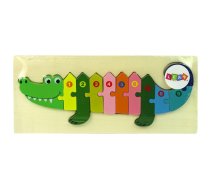 Set of Wooden Puzzles Crocodile Numbers