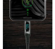 USB-C vads ar indikatoru 1m PD2.0 3A 60W everActive TAEVC1PDL
