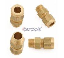 Metāla caurules savienojums M10x1 / M10x1 (6mm) CERTOOLS ZL-0017