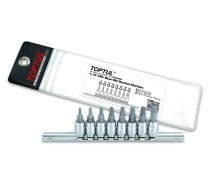 Instrumentu komplekts TORX 8gab. T8 / T10 / T15 / T20 / T25 / T27 / T30 / T40 TOPTUL GAAG0808