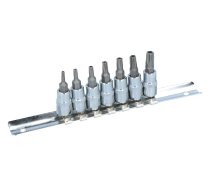 Uzgaļu komplekts TORX 7gab. TS10 T15 T20 T25 T27 T30 T40 1/4 ar urbumu ENERGY NE00495